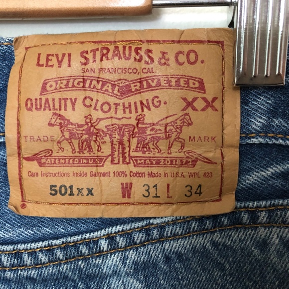 Levi Highwaisted 501 Acid Wash Jeans - Picture 3 of 3